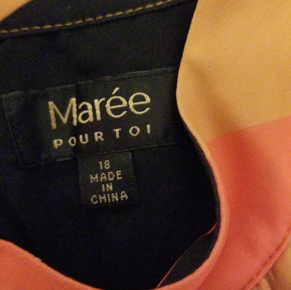 NWT Maree Pour Toi Women's Plus Size Halter Print Handkerchief Dress Size 18 - Picture 9 of 11